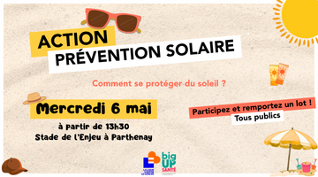 Action prévention solaire - Mercredi 6 mai 2026